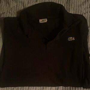 Lacoste Black Polo Shirt Classic Cotton Piqué
